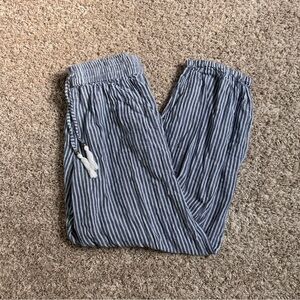striped joggers / casual beach pants